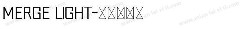 Merge Light字体转换